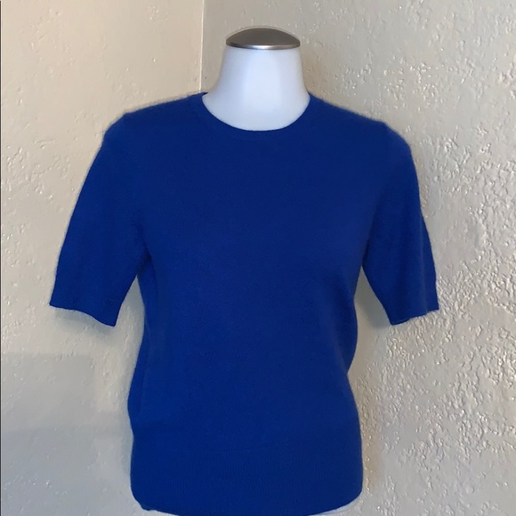 Ann Taylor royal blue cashmere sweater excellent - Picture 8 of 9